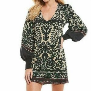 NWT Free People Music & Lyrics Puff Sleeve Dress